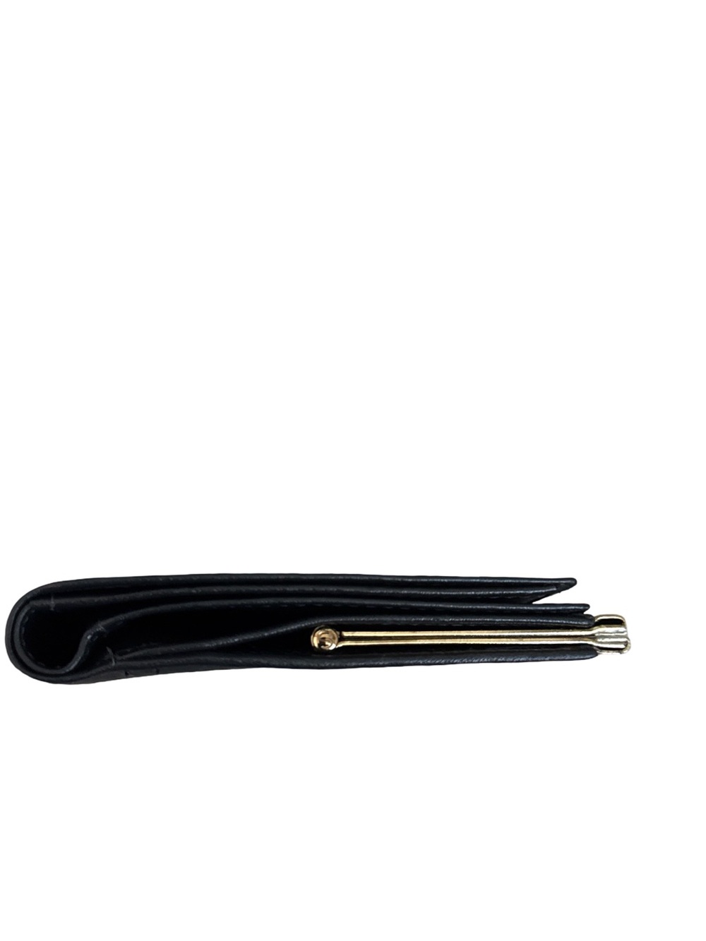 Authentic Dior Black Leather Card Holder with Gold Logo - Picture 12 of 15